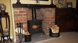 stove wood burning own fire